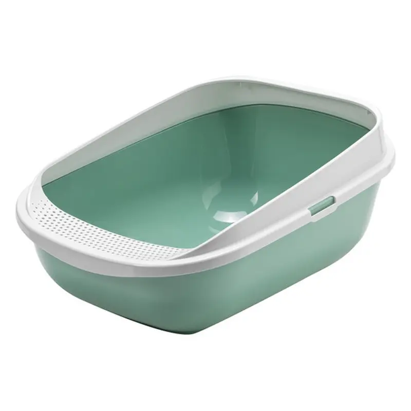 Arenero Abierto Comfy Step para Gato Grande con Escalón de Entrada - Verde | Moderna Pet Products