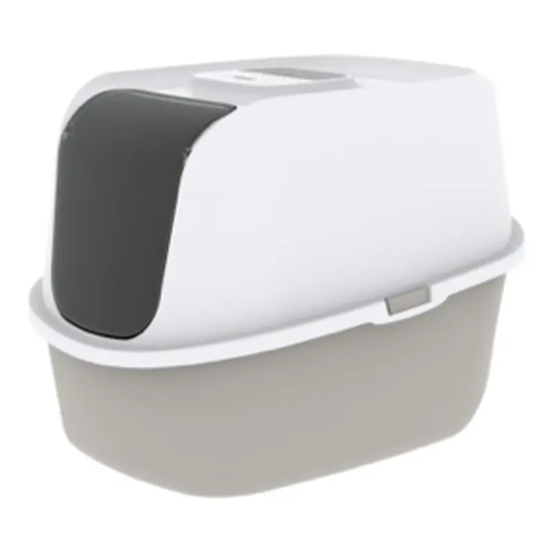 Arenero Cerrado Just Eazy con Asa y Puerta - Gris | Moderna Pet Products