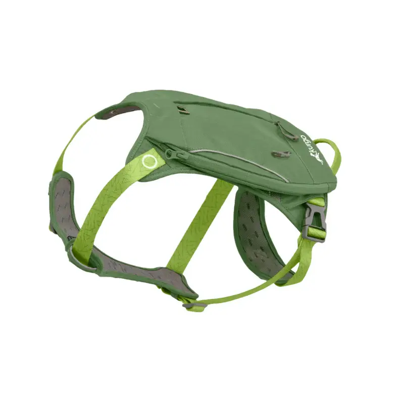 Arnés-Alforja Cascade 2-en-1 para Perros - Verde Bosque (Forest Green) | Kurgo