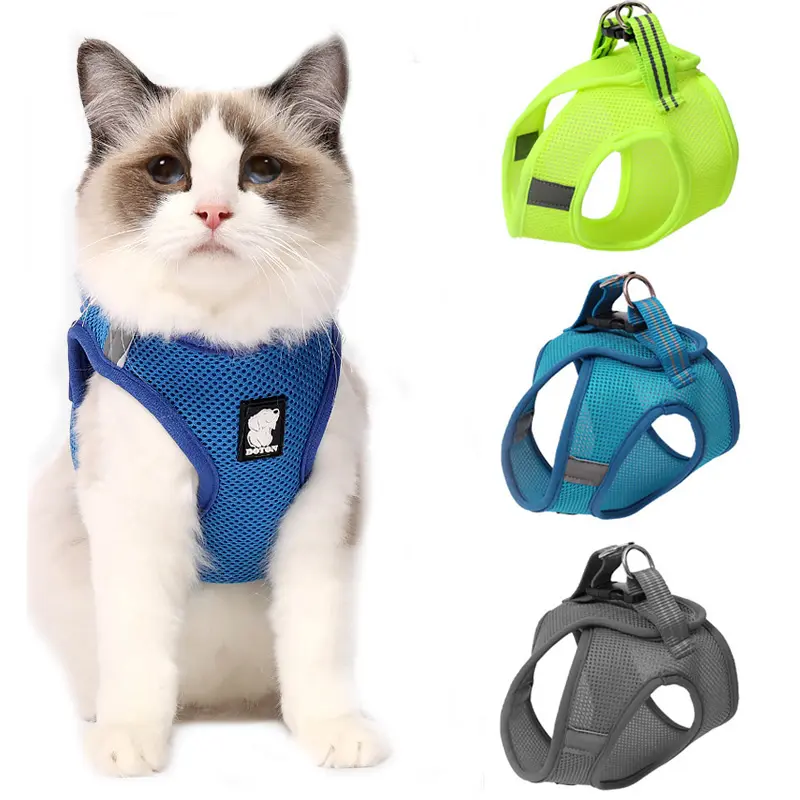 Arnés Antiescapes para Gatos con Correa – Chaleco Transpirable para Paseos al Aire Libre