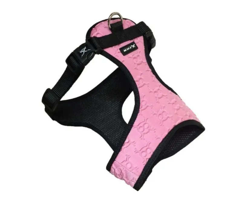 Arnes Ergonómico para Perros 3D Skull Rosa