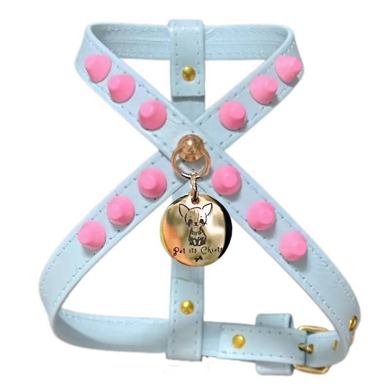 Arnés "FiercePup" Baby Blue/Baby Pink