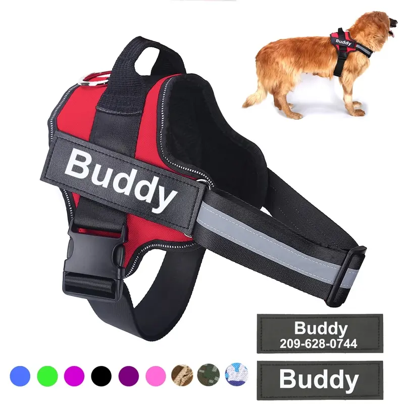 Arnés Personalizado Antitirones para Perros – Reflectante, Transpirable y Ajustable para Razas Pequeñas y Grandes