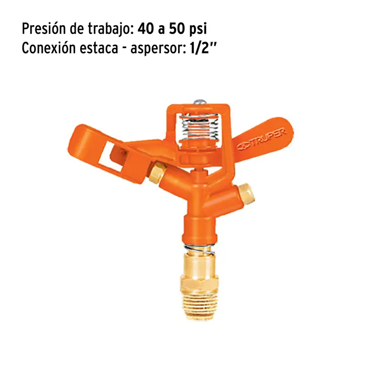 Aspersor metálico doble chorro 10324