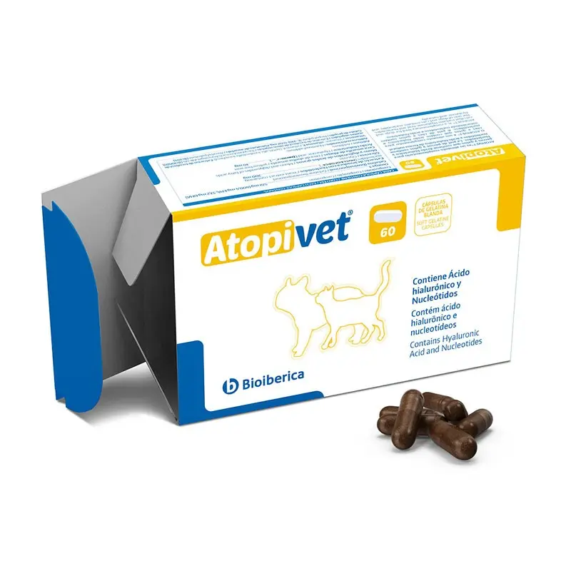 Atopivet 60 Cápsulas – Suplemento para Piel Atópica de Perros y Gatos