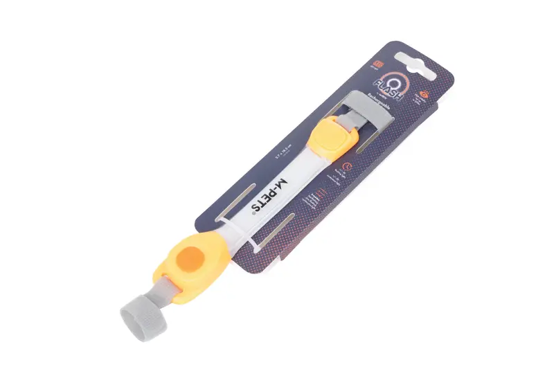 Banda LED Recargable FLASH para Perros - Naranja (Orange) | M-PETS
