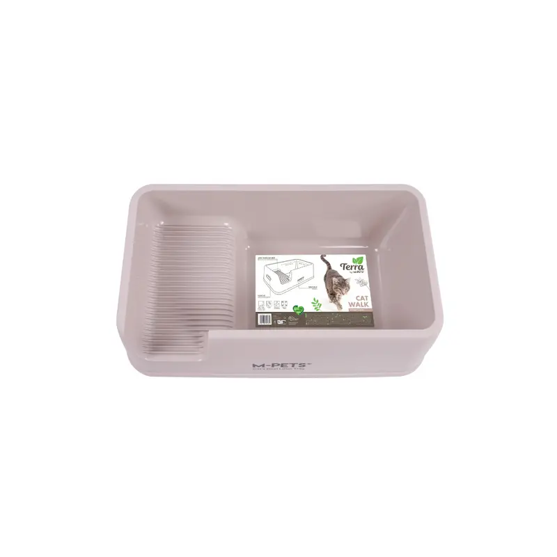 Bandeja Arenero TERRA CAT WALK Desert Sand para Gato – Plástico Reciclado Anti-Tracking 84 cm | M-PETS®