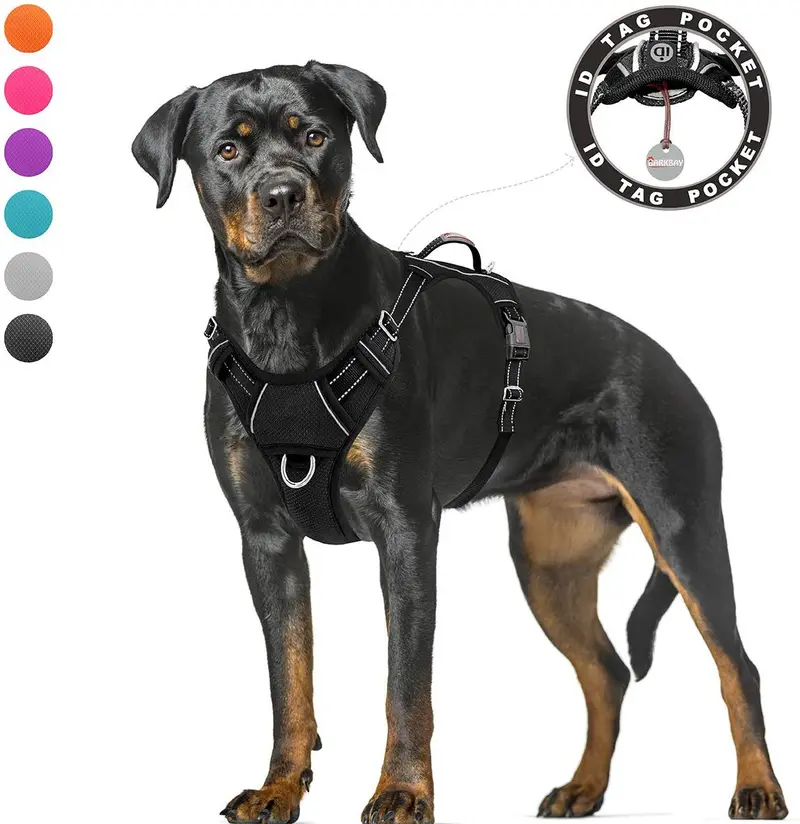 BARKBAY - Arnés para perro con clip frontal y asa de fácil control