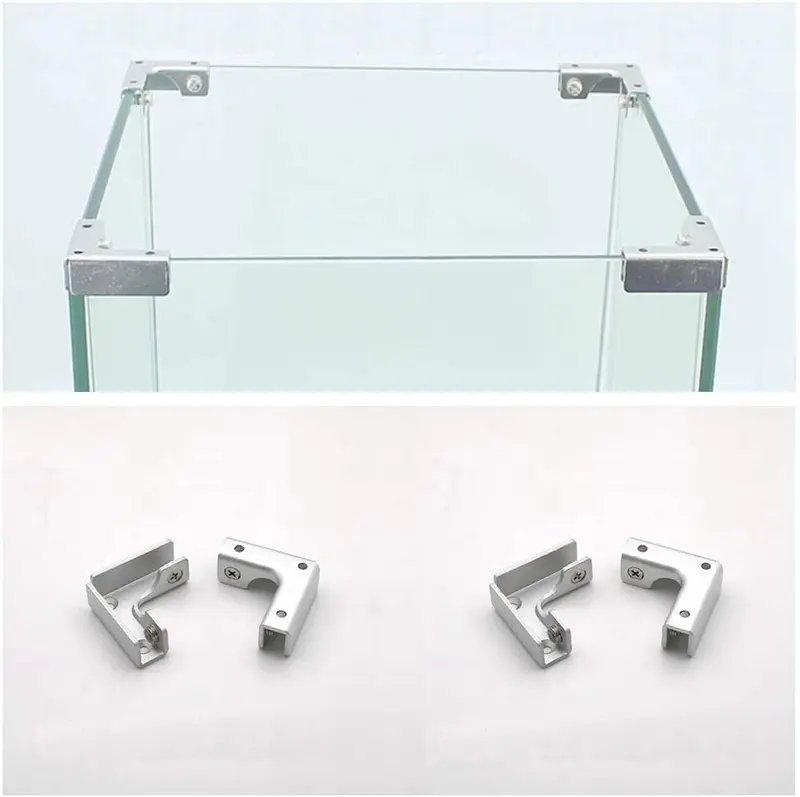 BASE WAVE 4 piezas de conectores de cristal de acuario clips reforzados