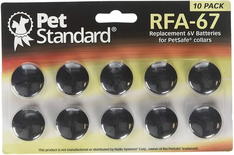 Baterías de repuesto para PetSafe RFA-67 (10 unidades) de PetStandard