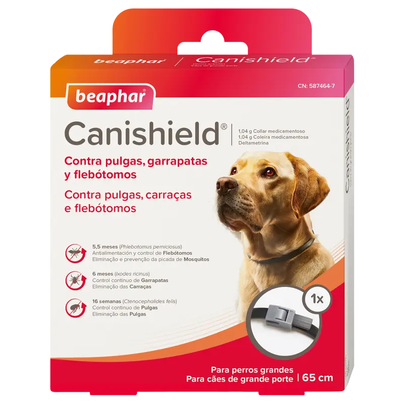 Beaphar Collar Canishield para perros grandes (65 Cm)