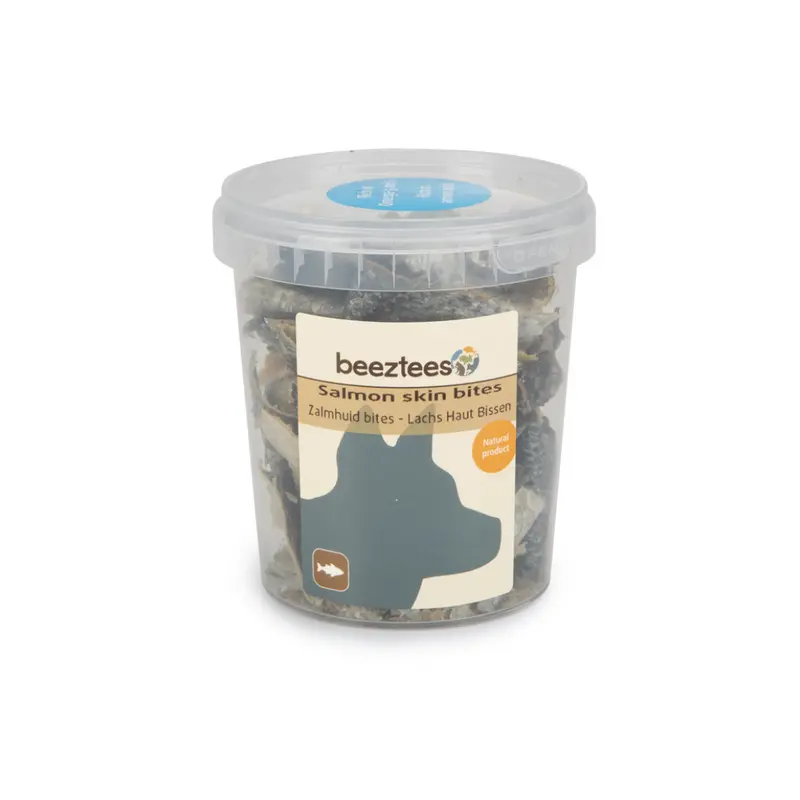 BEEZTEES Bocados Piel de Salmón 75 g para perros
