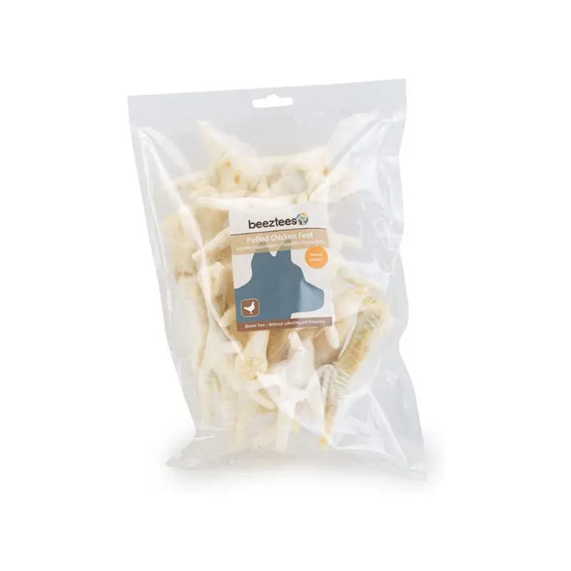 BEEZTEES Patas Pollo Infladas 200 g para perros