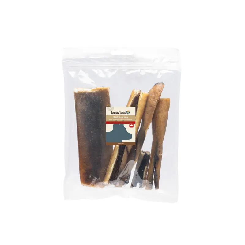 BEEZTEES Tiras Piel de Jabalí 200 g para perros