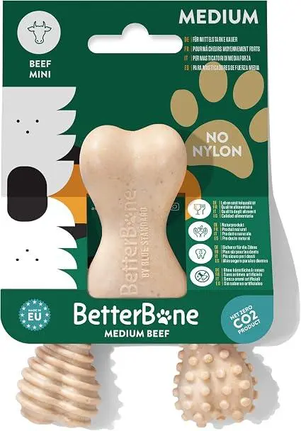 BetterBone Soft sabor Ternera en dureza Soft y disponible en tallas Mini, Medium y Large