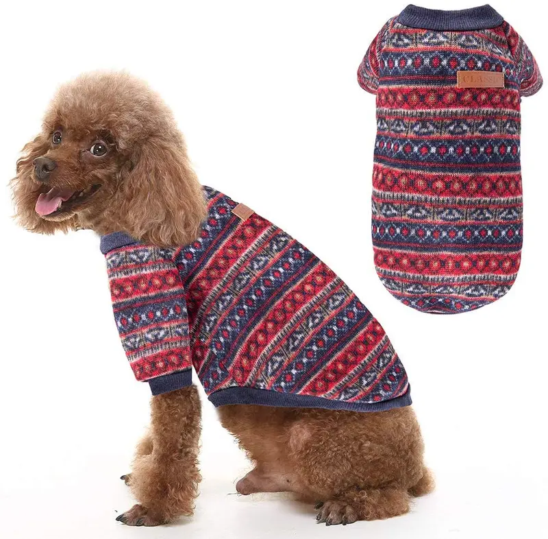BINGPET suéter para perros pequeños para cachorros y gatos, suéter de ropa para mascotas para perros pequeños