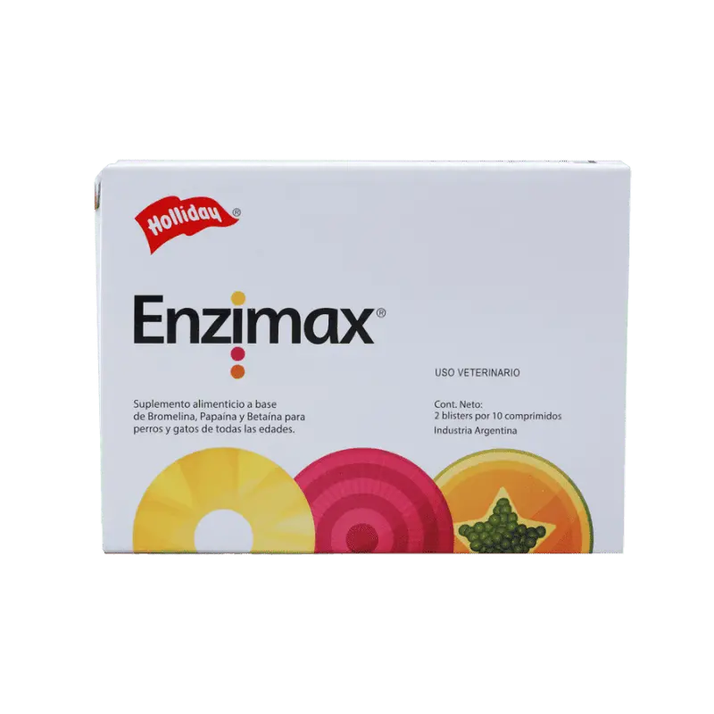 Biomodulador Enzimax para Perros y Gatos 20 Tabletas