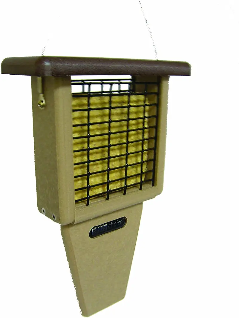 birdschoice reciclado único cable Cola Prop de sebo para tarta con Hanging, Beige