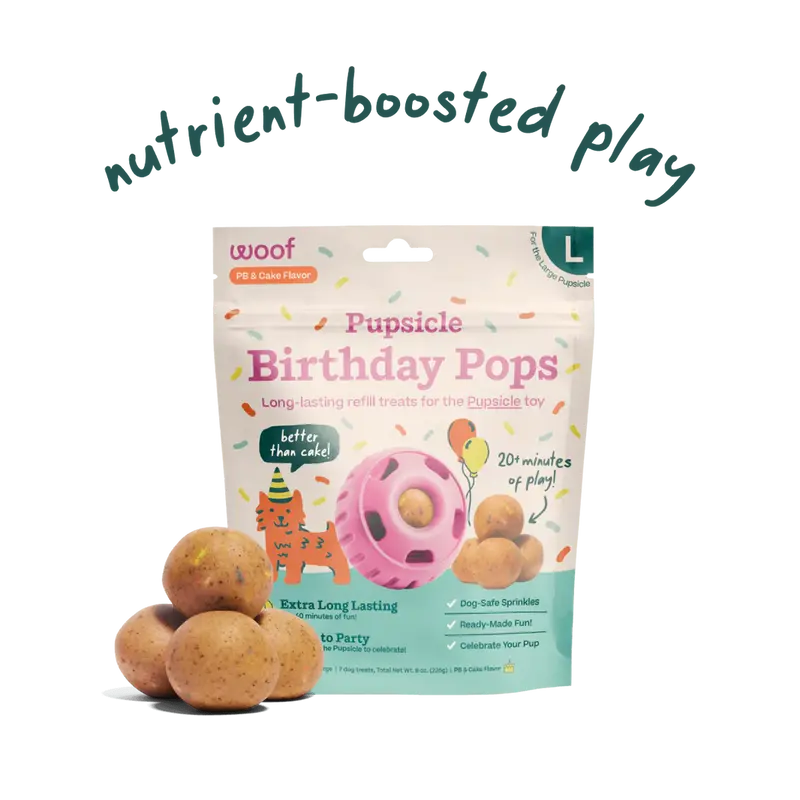 Birthday Pops para Perros | Premios para The Pupsicle con Leche de Cabra y Chispas - Woof