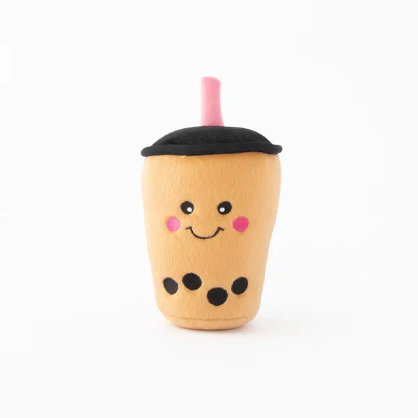 Boba Tea de Peluche con Squeakers - ZippyPaws NomNomz Boba