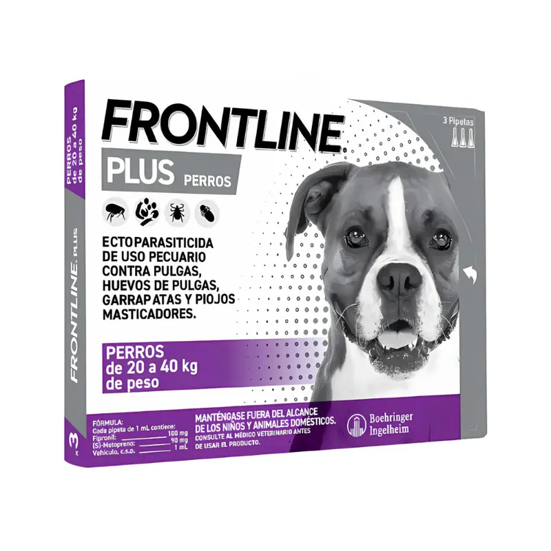 Boehringer Frontline Plus Perro L 20-40 Kg 3 Pip