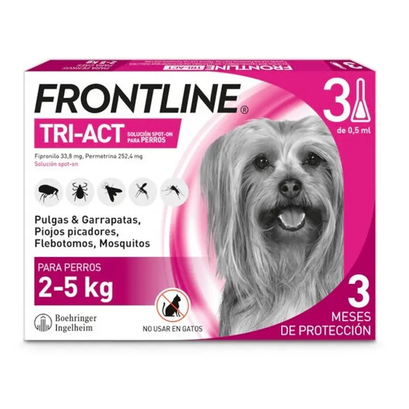 Boehringer Frontline Tri-Act Pipetas Antiparasitarias para perros (2-5kg)