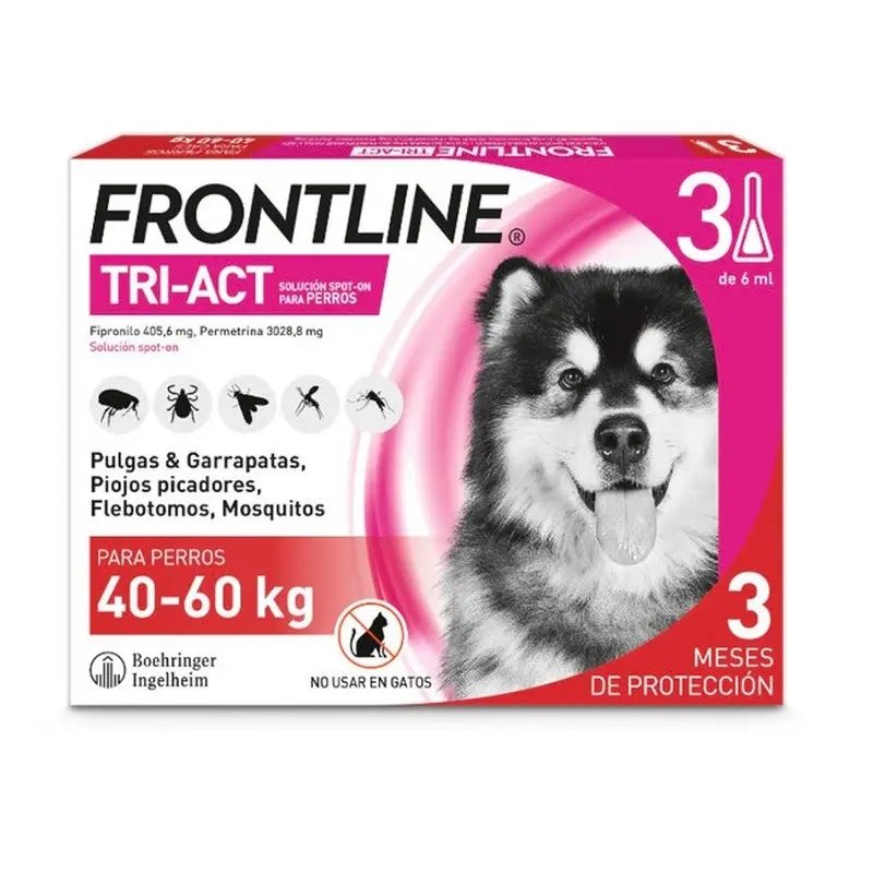 Boehringer Frontline Tri-Act Pipetas Antiparasitarias para perros (40-60kg)