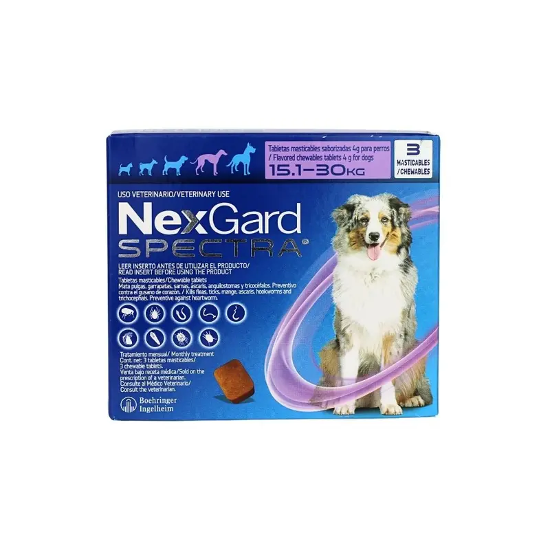 Boehringer Nexgard Spectra L 15.1 - 30 Kg 3 Tab