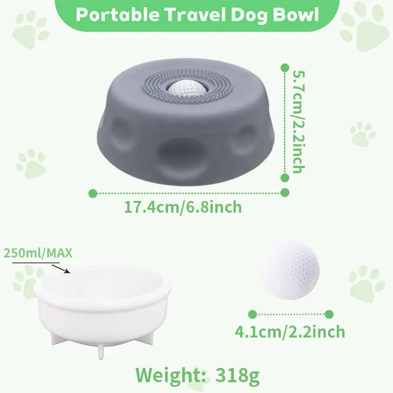 Bol Lametón para Perros de Silicona Antideslizante con Alimentación Lenta