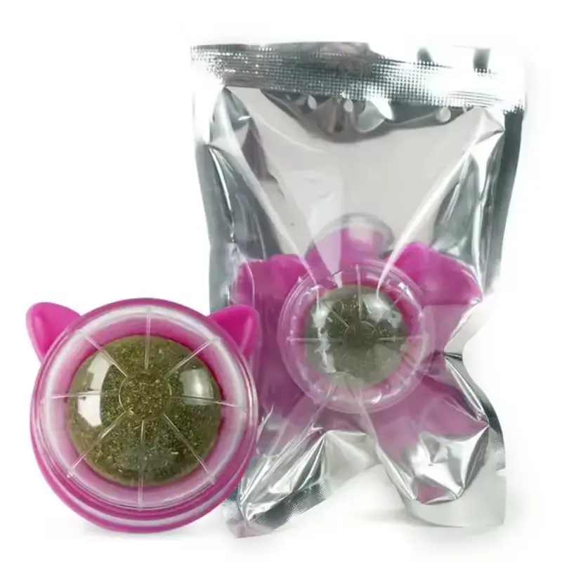 Bola de catnip hierba gatera giratoria CatRoll para pared