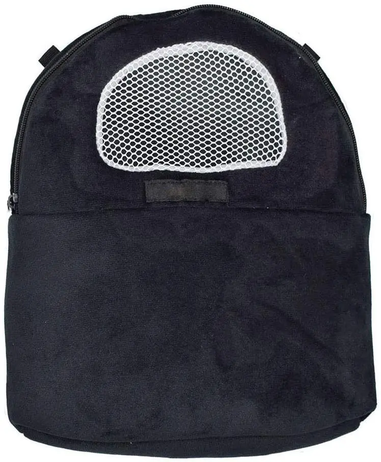 Bolsa transportadora para mascotas, portador de erizos para hámsteres, muy suave, forro polar coral, bolsa de viaje portátil, con correa ajustable y malla transpirable para azucarera, ardilla Et