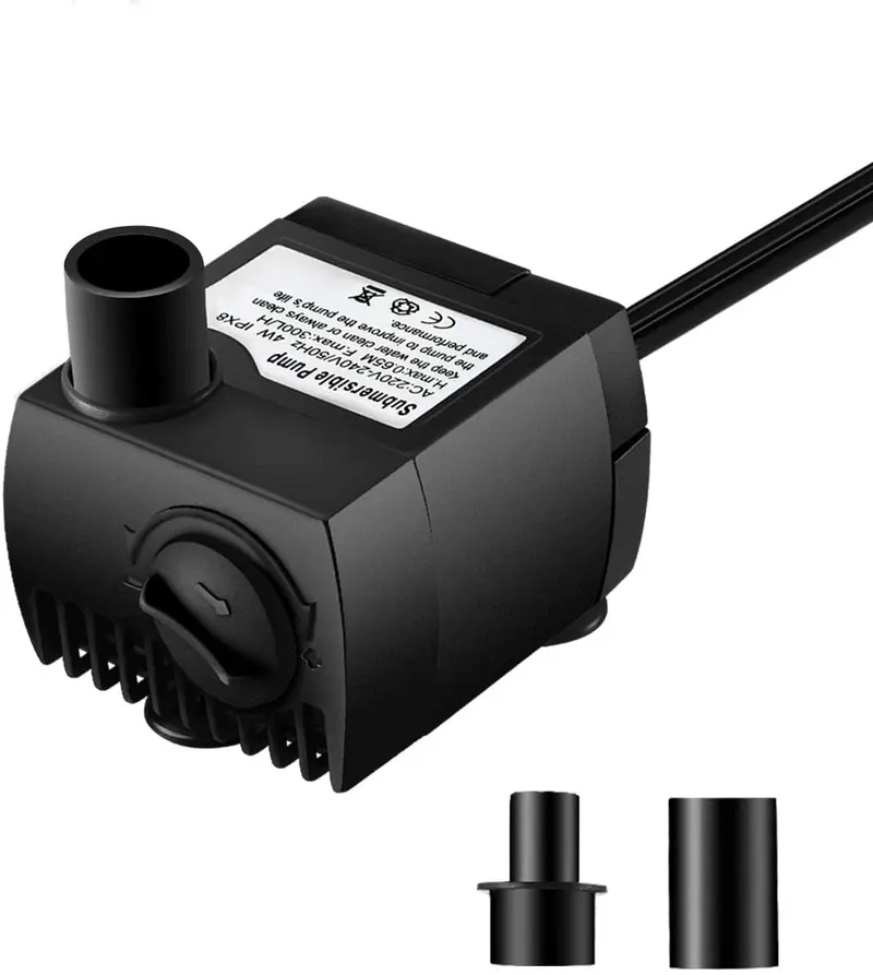 Bomba de agua sumergible para estanque VicTsing 80 GPH, acuario, bomba de agua Hidroponico con 5.9 pies, cable de alimentación.