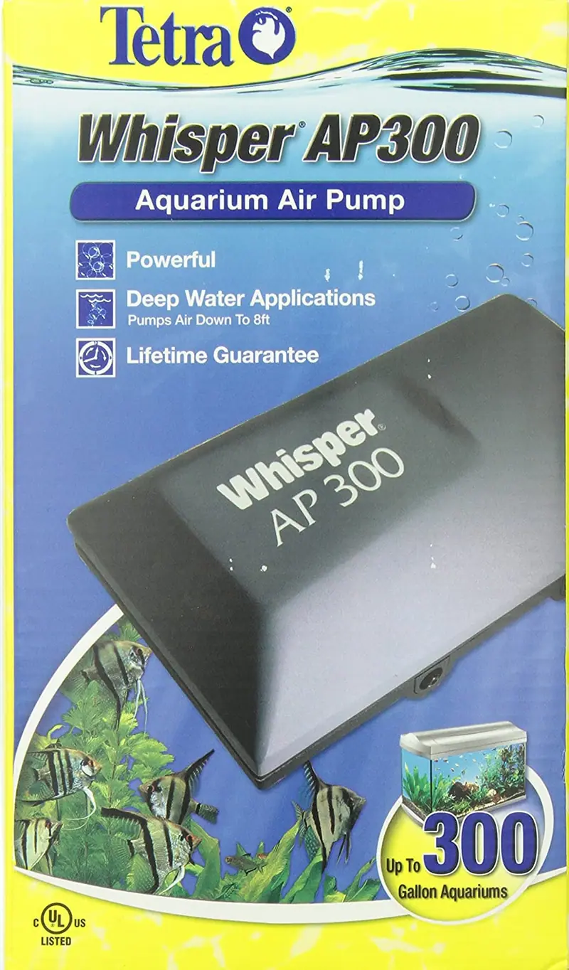 Bomba de aire Tetra Whisper para aplicaciones de aguas profundas up to 300-gallons