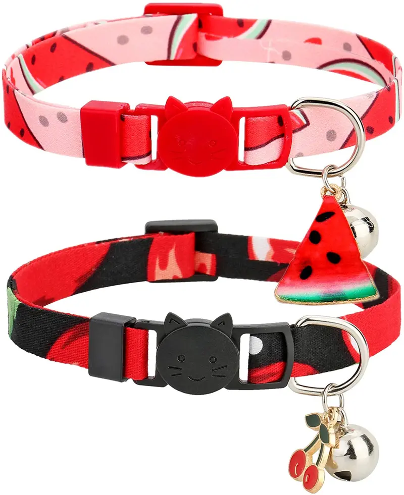 BoomBone 2 collares para gato con colgante seguro para gatitos con campana