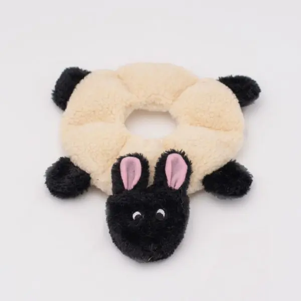 Borrego Redondo de Peluche con 6 Squeakers  - Zippy Loopy Sheep