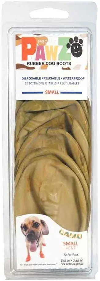 Botas de perro Pawz con diseño de camuflaje, S, Camuflaje