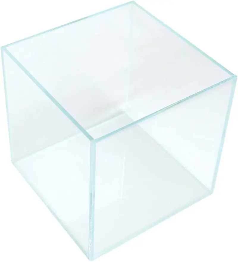 Boutique Betta Rimless Low Iron Glass Aquarium Tank 20x20x20cm 5mm Thickness Standard Jointed