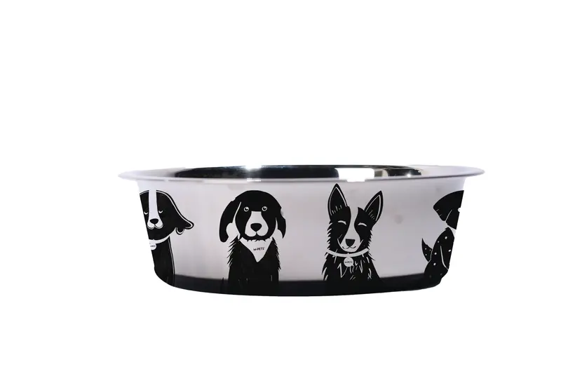 Bowl de Acero Inoxidable PETJOY DogFamily para Perros | M‑PETS®
