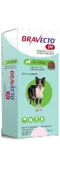 Bravecto 1 MES MED 200 mg 10- 20 kg Comprimido Masticable para control de Pulgas y Garrapatas