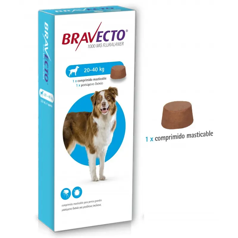 Bravecto Comprimidos para Perros – Antiparasitario de 12 Semanas