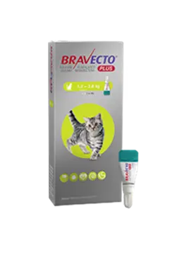 Bravecto Plus Gatos 112.5 mg S (1.2 - 2.8 kg ) Pulgas y garrapatas