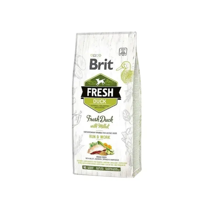 Brit Fresh Duck with Millet Active Run & Work 12 kg