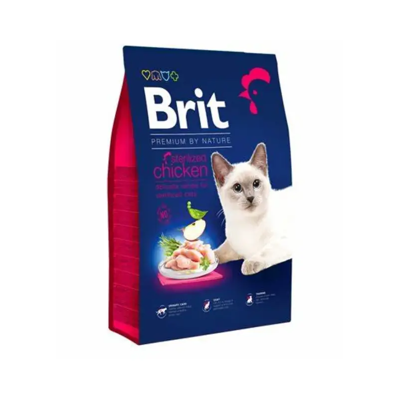 Brit Premium by Nature Cat Sterilized Chicken 8 kg