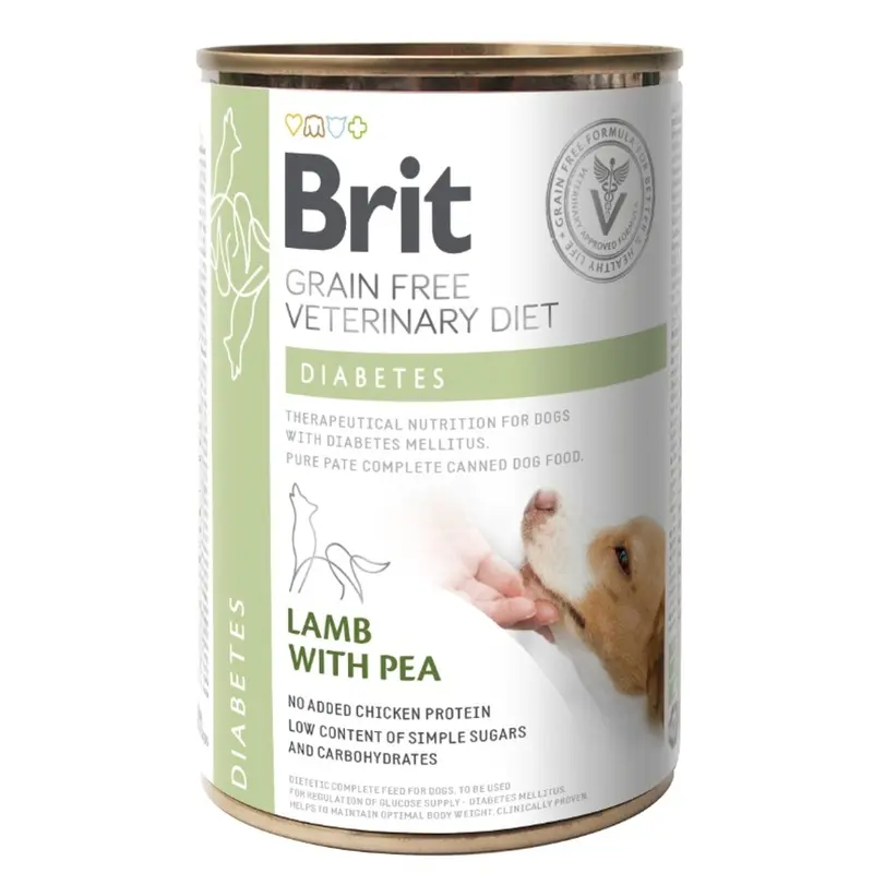Brit Veterinary Diabetes lata para perros 400gr
