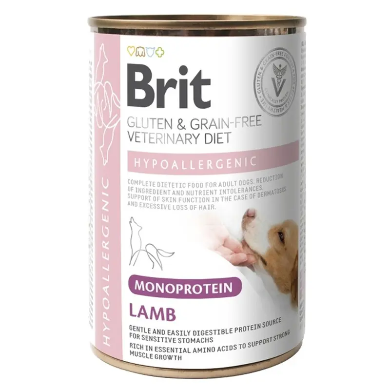 Brit Veterinary Hypoallergenic Cordero lata 400gr