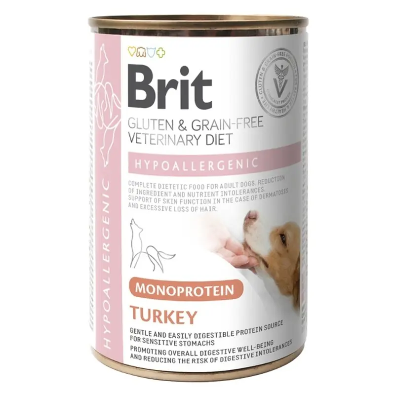 Brit Veterinary Hypoallergenic Pavo lata 400gr