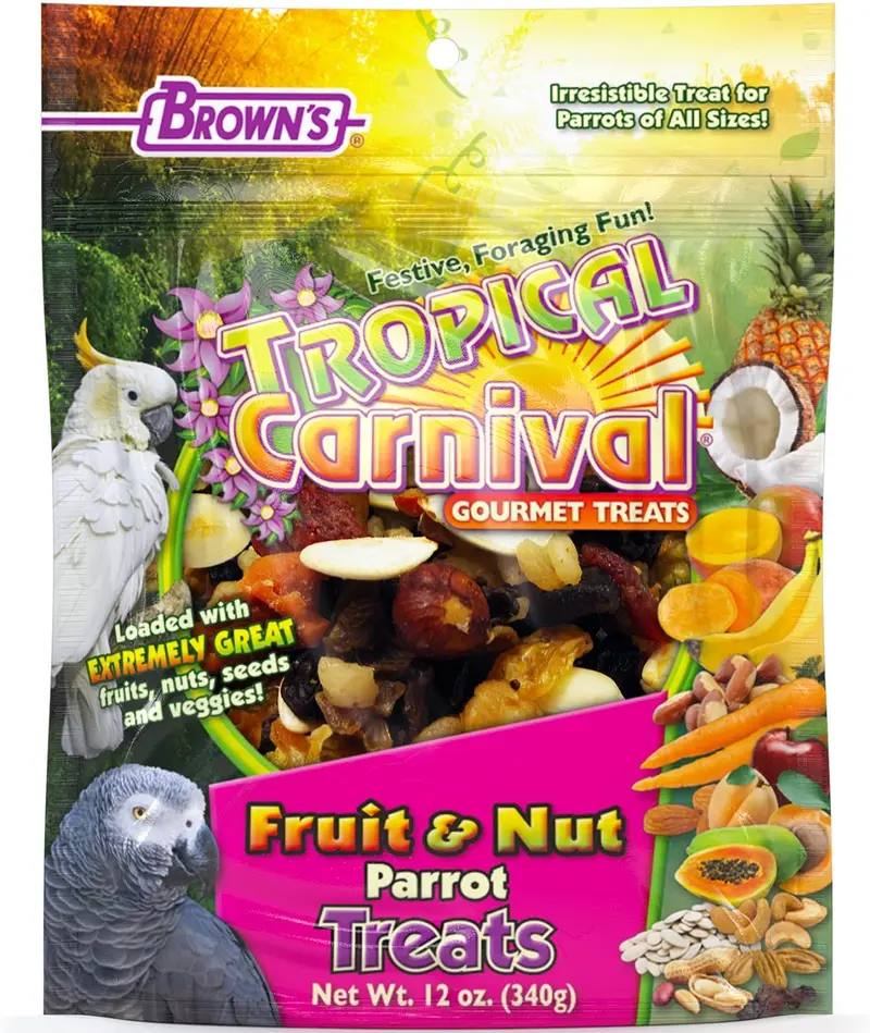 Brown 's tropical Carnaval Gourmet Parrot Treats