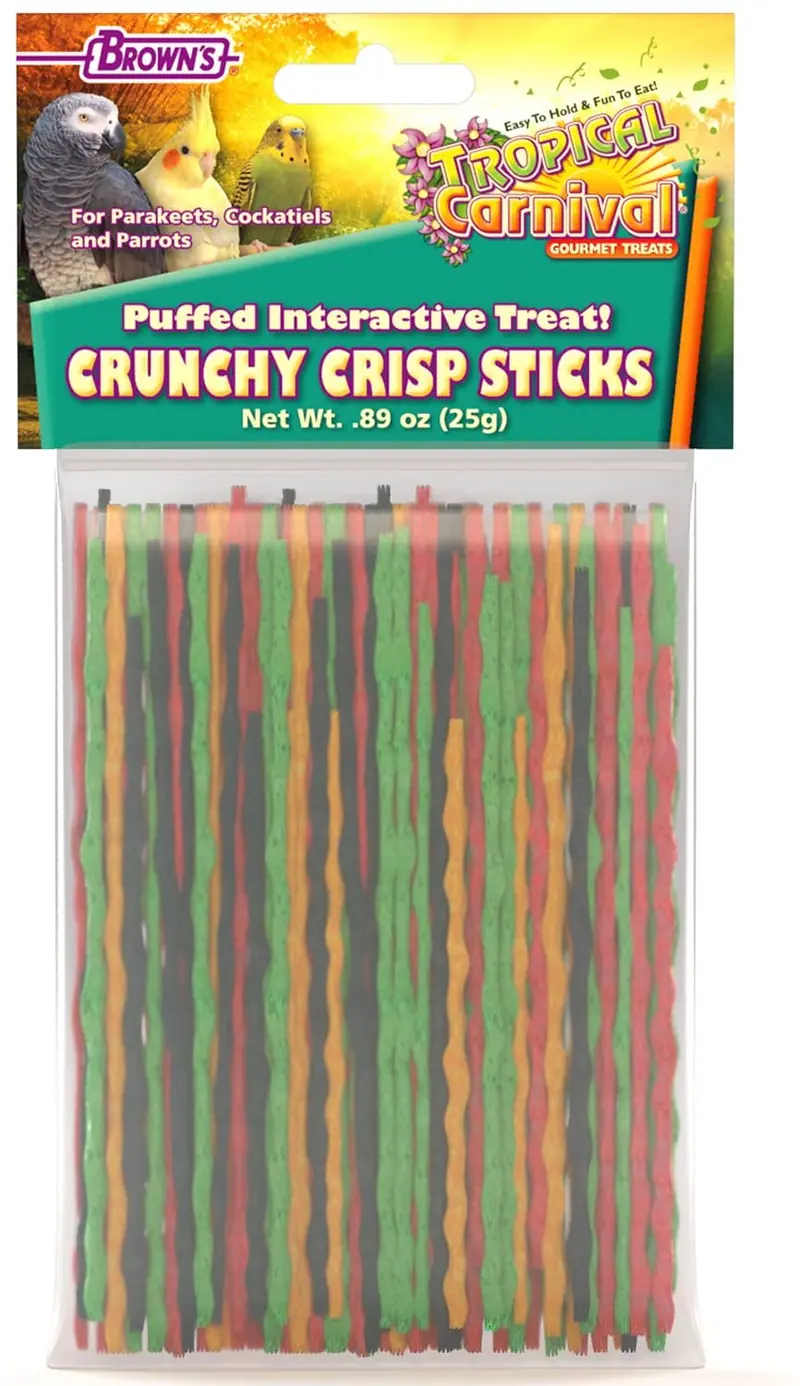Brown's Tropical Carnival Crunchy Crisp Bird Treat Sticks