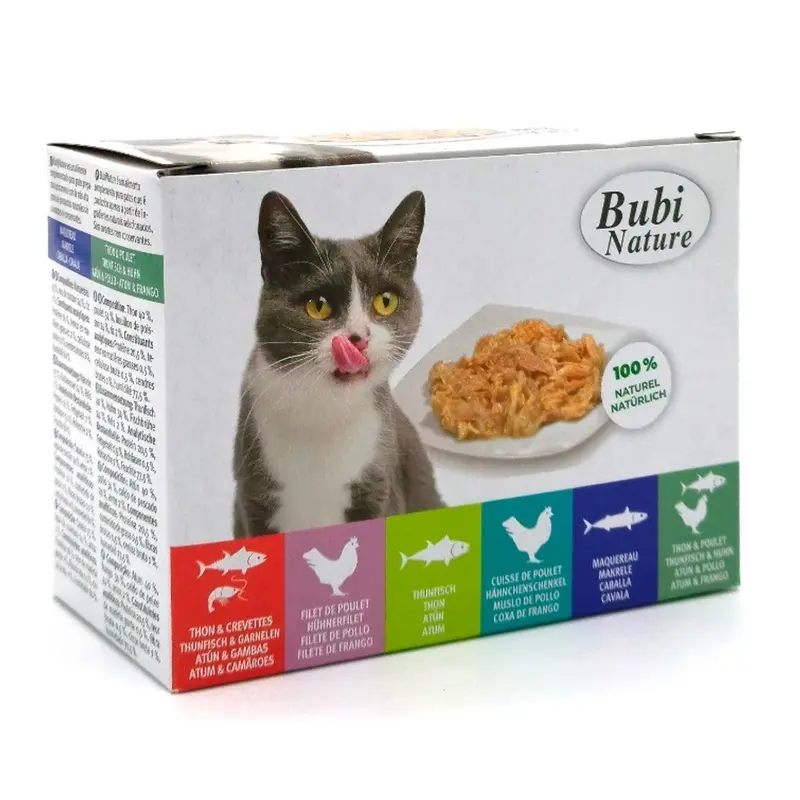 Bubimex Bubi Nature gato Multi-Pack 6x70gr