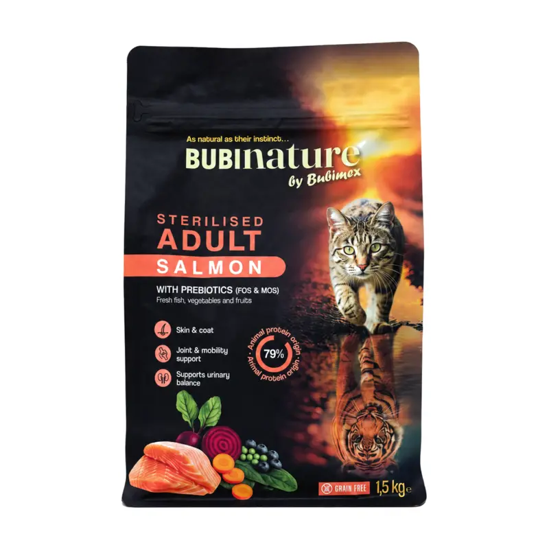 Bubimex Bubi Nature Sterilised Adult Salmón pienso para gatos